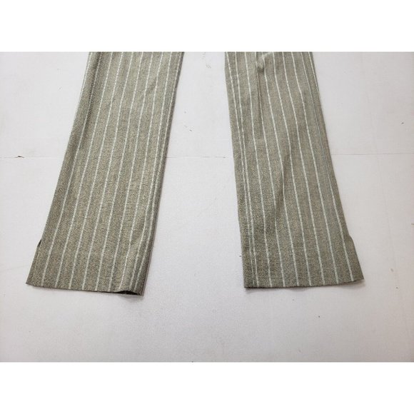Donna Degnan Womens Pants Tapered Leg Stretch Waist Unlined Striped Grey Size 2 - Picture 3 of 8